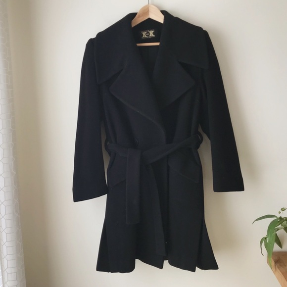 Australian lambswool-blend mid-length belted coat - Picture 6 of 15